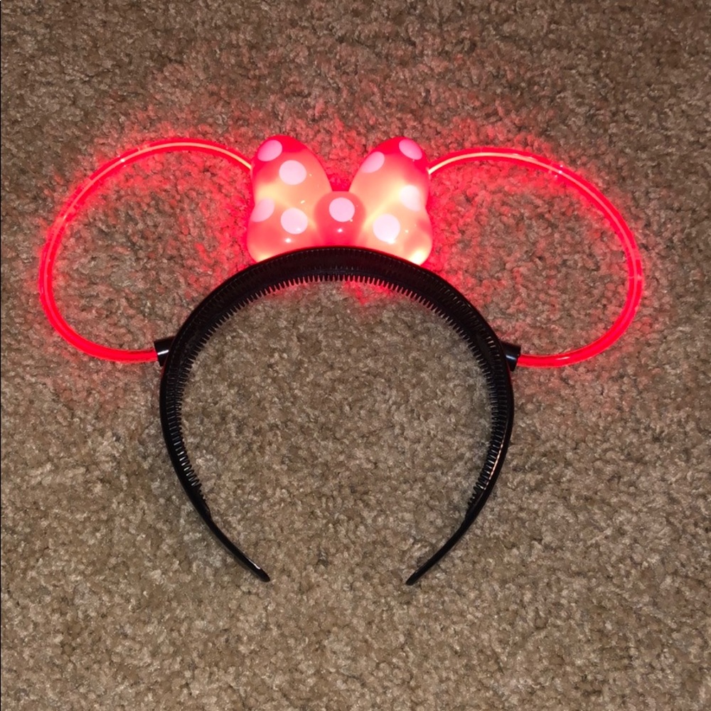 Light up Red Minnie ears